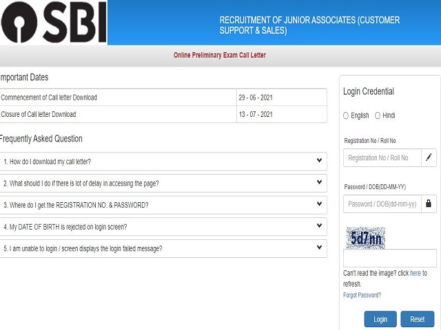 SBI Clerk Admit Card 2021 Released @sbi.co.in: Check IBPS JA Prelims Call Letter Download Link, Exam on 13 July